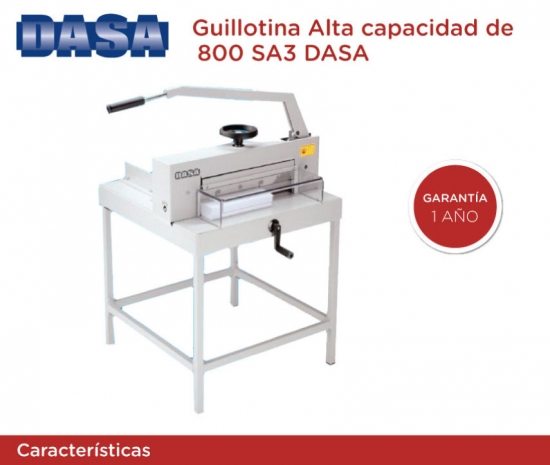 DASA  Guillotina 800 SA3 + Lus de corte - Industrial